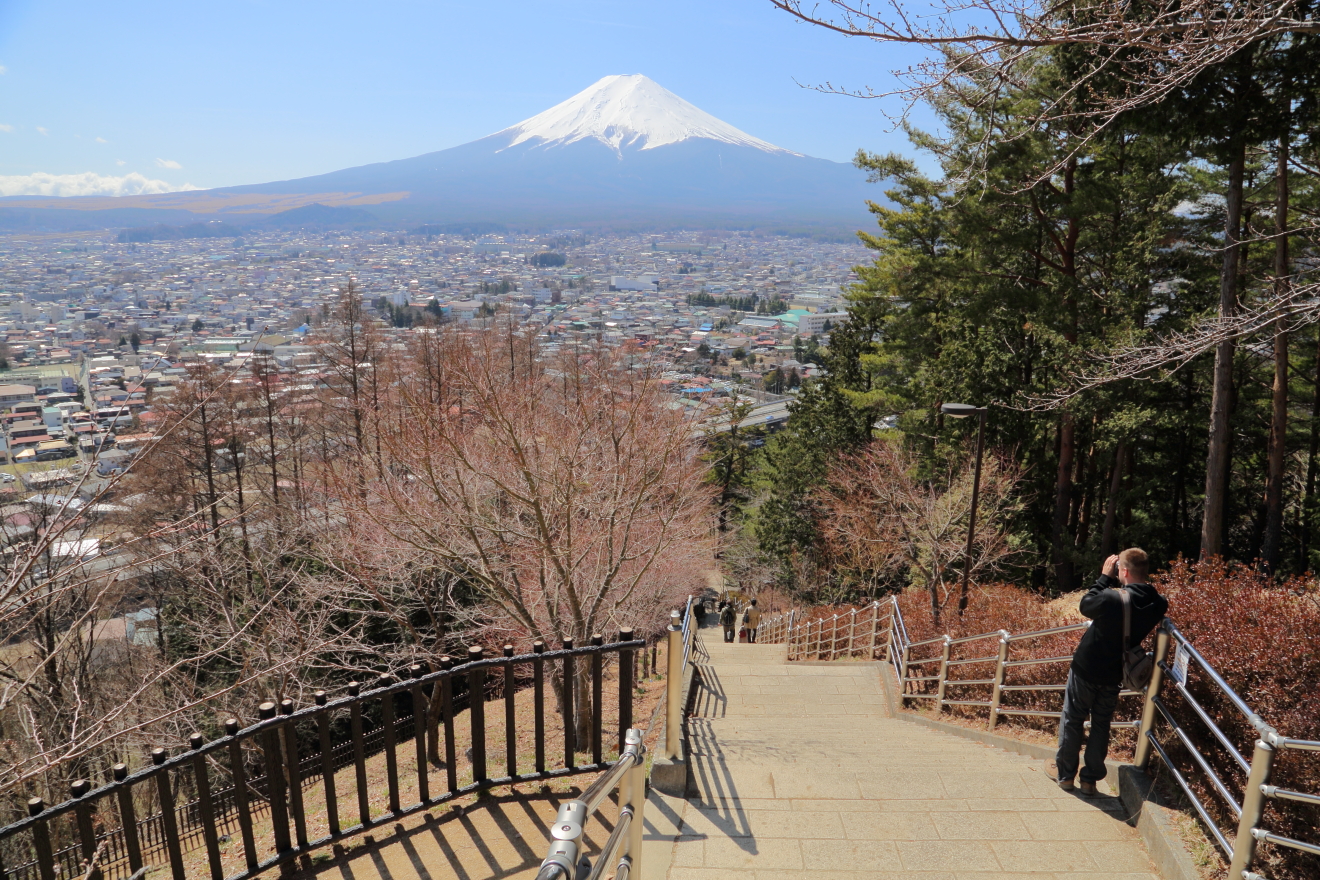 さくや階段からの富士山